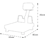 Tem Tartım Terazisi Beko 150 Kg 20 Gr 35x40 Cm - Görsel 2